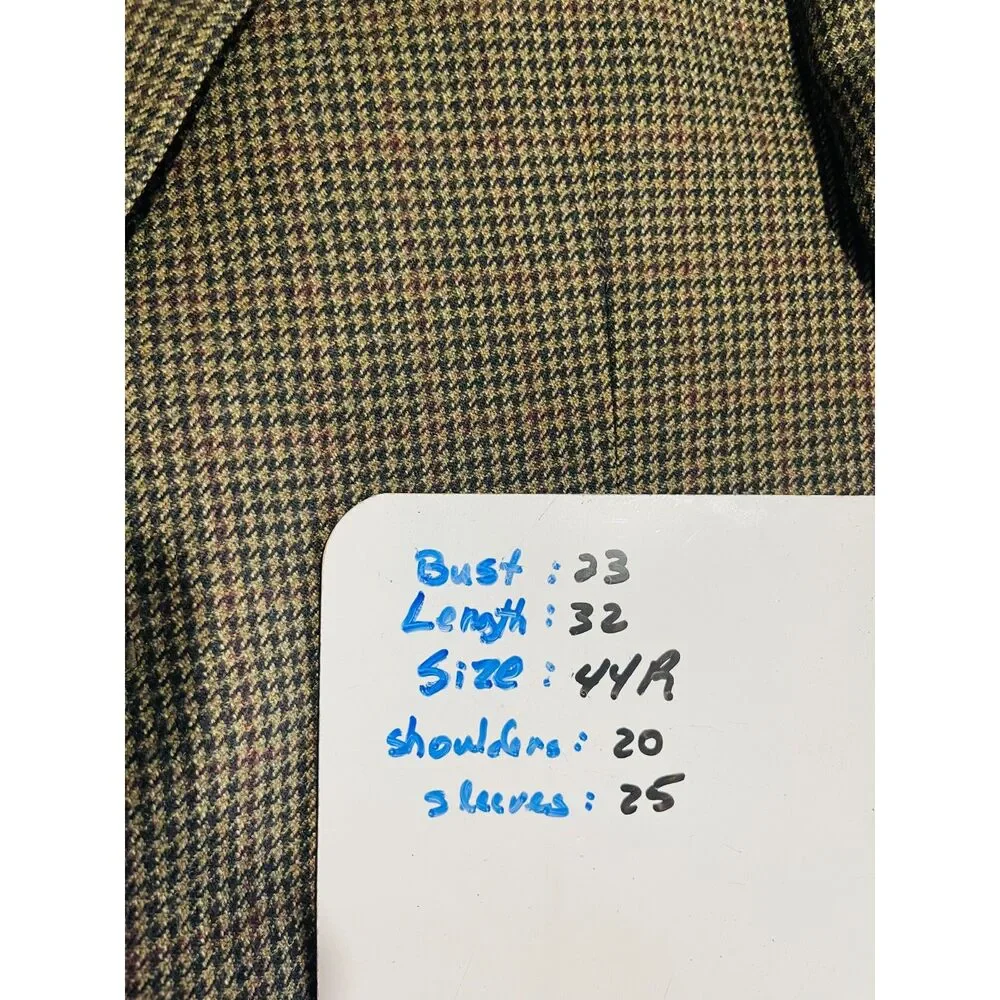 Lauren Ralph lauren wool blazer sportcoat tombstone brown dark accademia men 44R